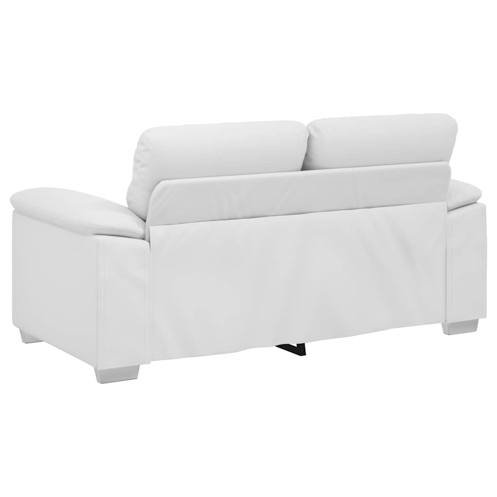 vidaXL Sofa 2-osobowa biała 160x81x84 cm ze skóry ekologicznej