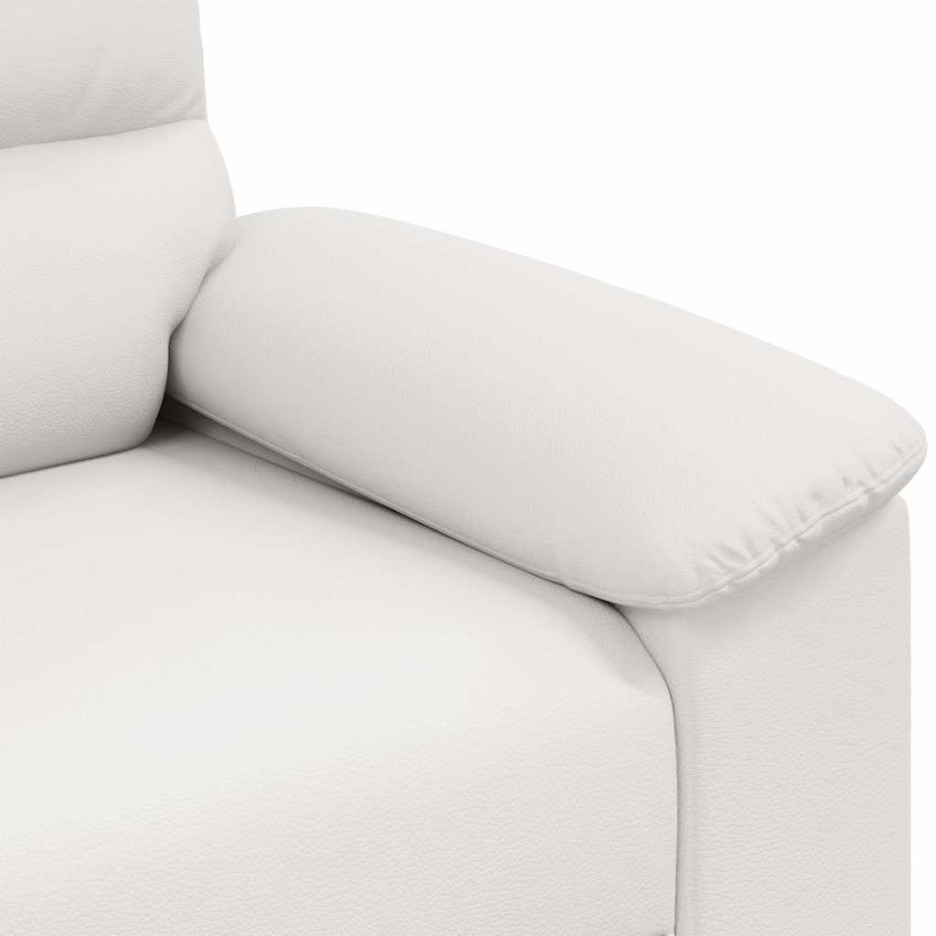 vidaXL Sofa 2-osobowa biała 160x81x84 cm ze skóry ekologicznej