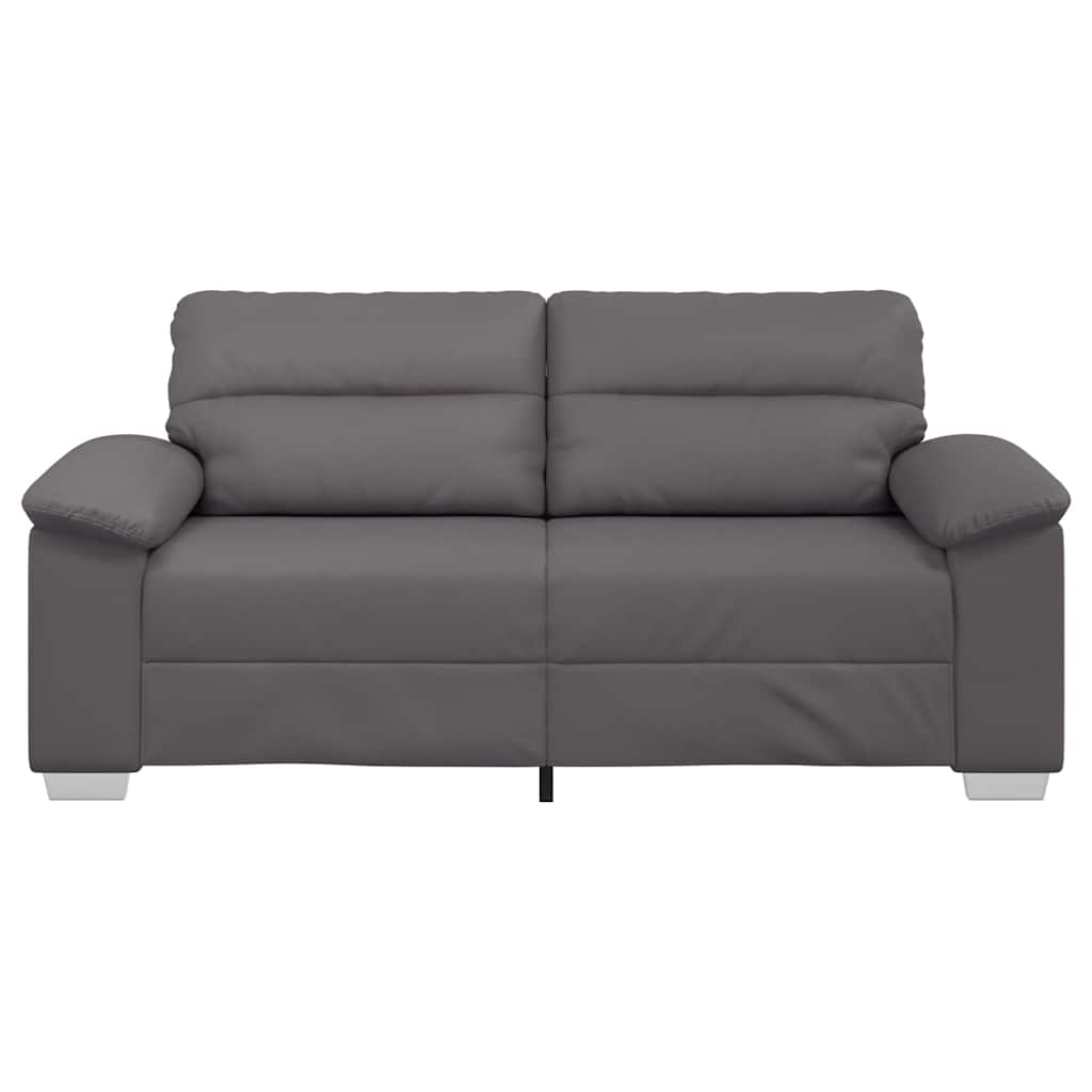 vidaXL Sofa 2-osobowa szara 180x81x84 cm skóra ekologiczna