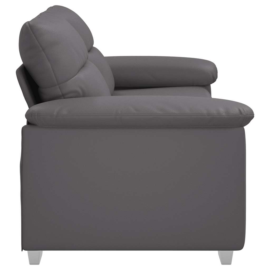 vidaXL Sofa 2-osobowa szara 180x81x84 cm skóra ekologiczna