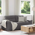 vidaXL Sofa 2-osobowa szara 180x81x84 cm skóra ekologiczna