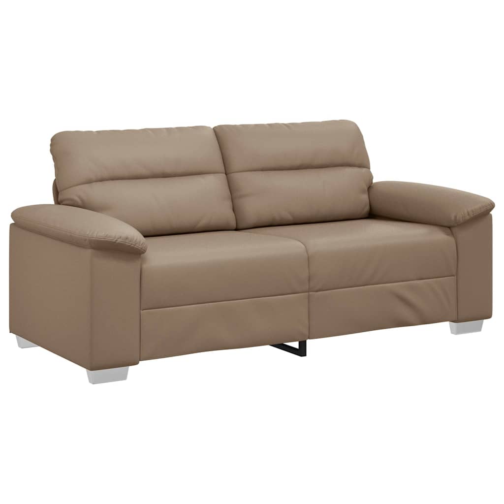 vidaXL 2-osobowa sofa Cappuccino 180x81x84 cm ze skóry ekologicznej