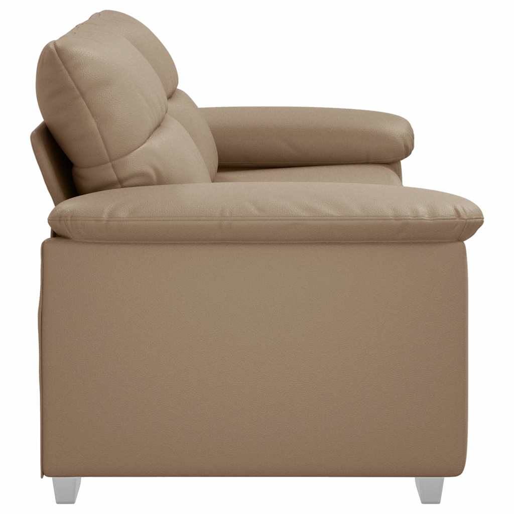 vidaXL 2-osobowa sofa Cappuccino 180x81x84 cm ze skóry ekologicznej