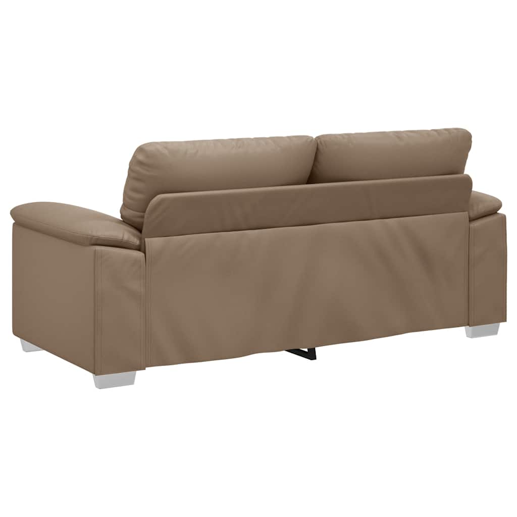 vidaXL 2-osobowa sofa Cappuccino 180x81x84 cm ze skóry ekologicznej