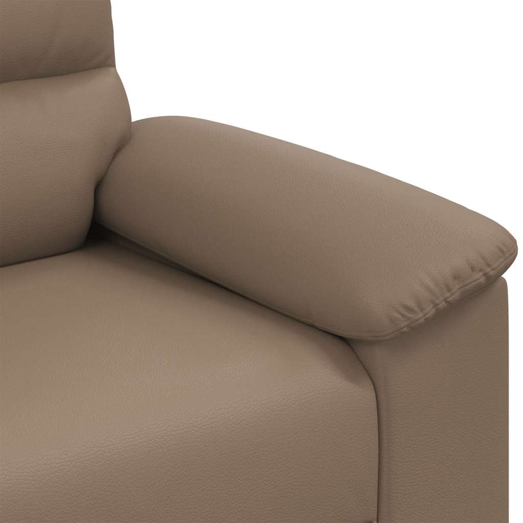 vidaXL 2-osobowa sofa Cappuccino 180x81x84 cm ze skóry ekologicznej