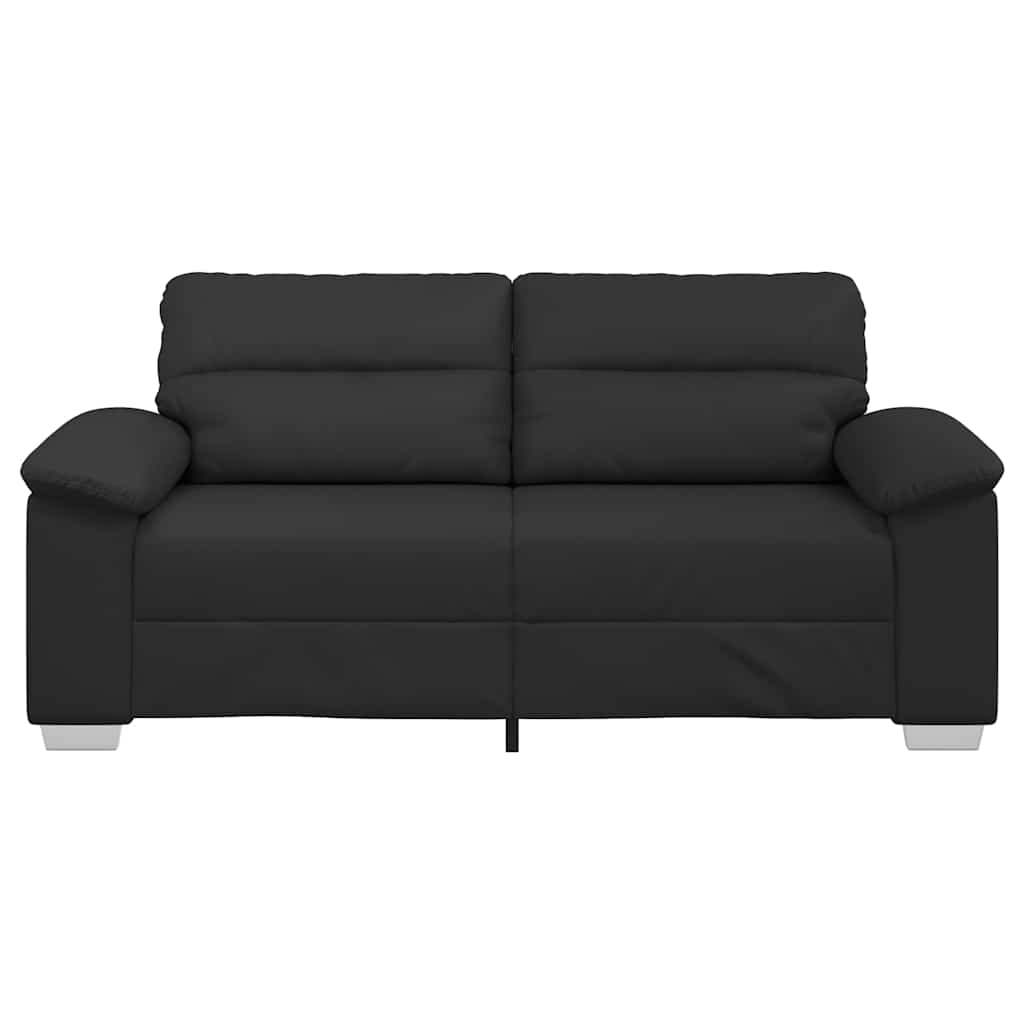 vidaXL Sofa 2-osobowa czarna 180x81x84 cm ze skóry ekologicznej
