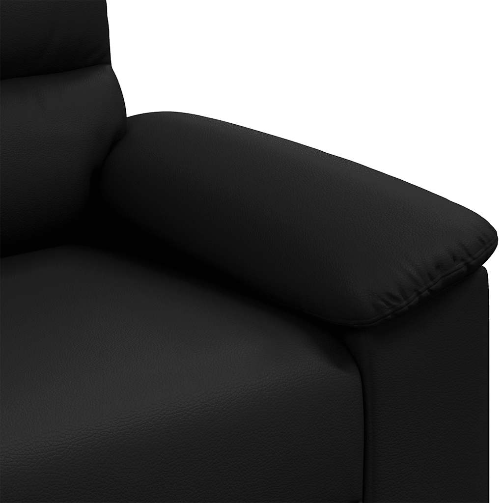 vidaXL Sofa 2-osobowa czarna 180x81x84 cm ze skóry ekologicznej