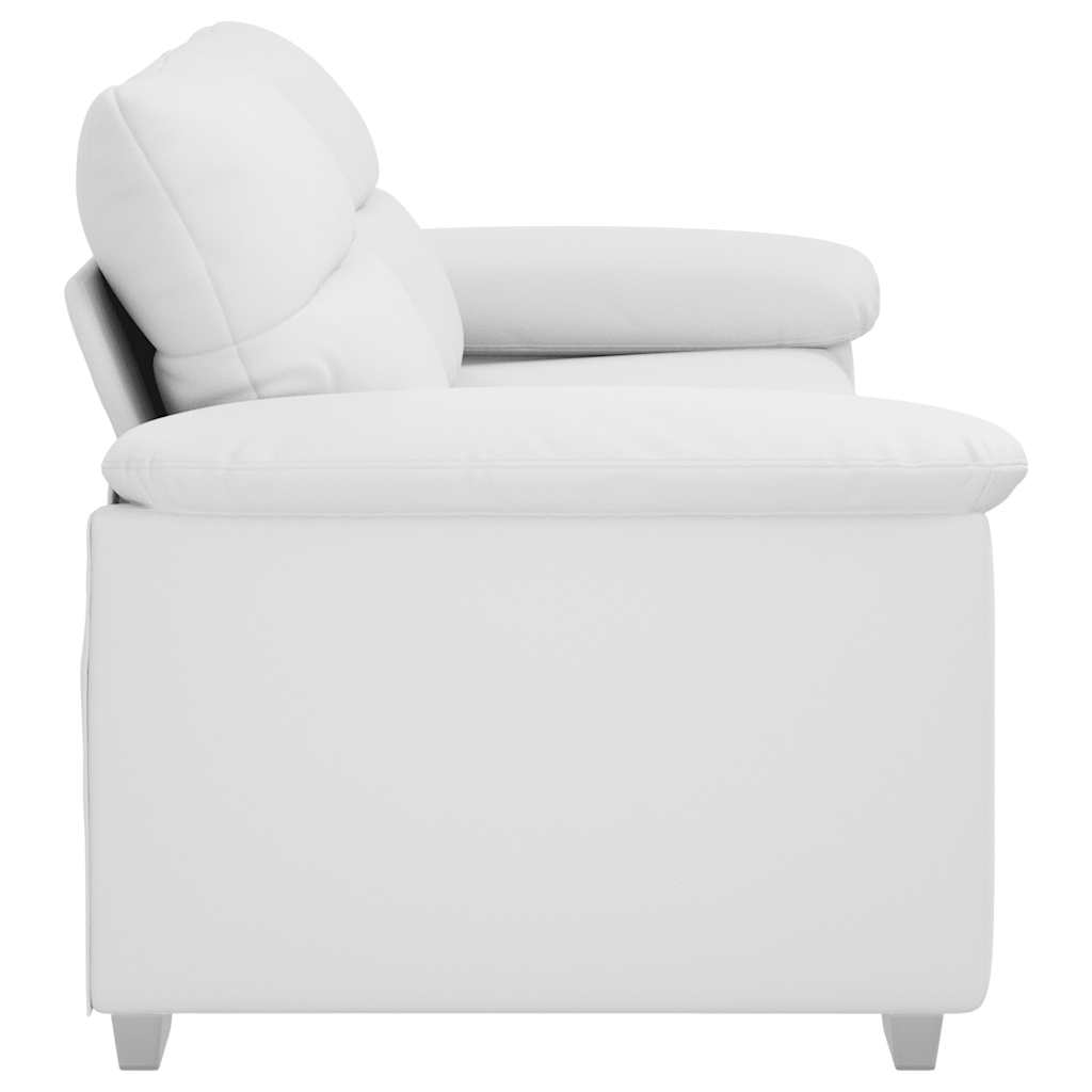 vidaXL Sofa 2-osobowa biała 180x81x84 cm ze skóry ekologicznej