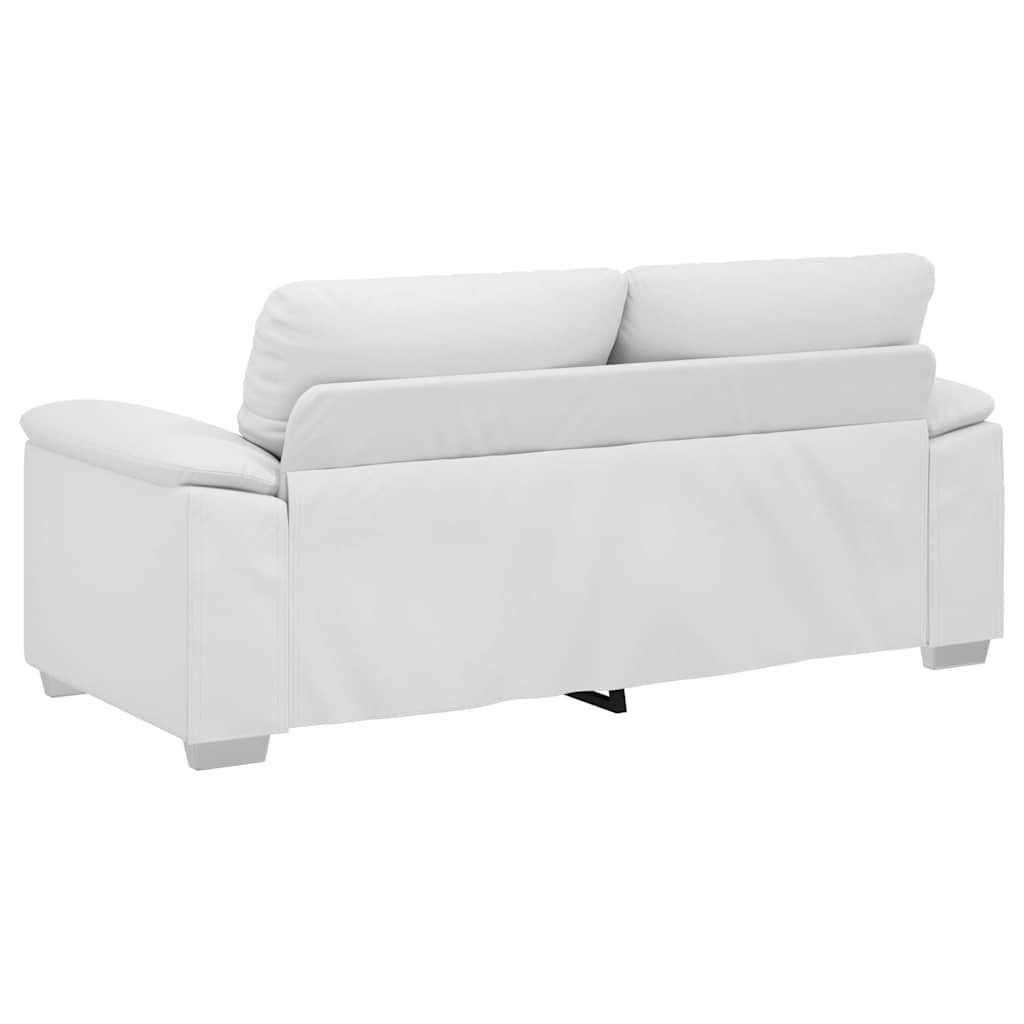 vidaXL Sofa 2-osobowa biała 180x81x84 cm ze skóry ekologicznej