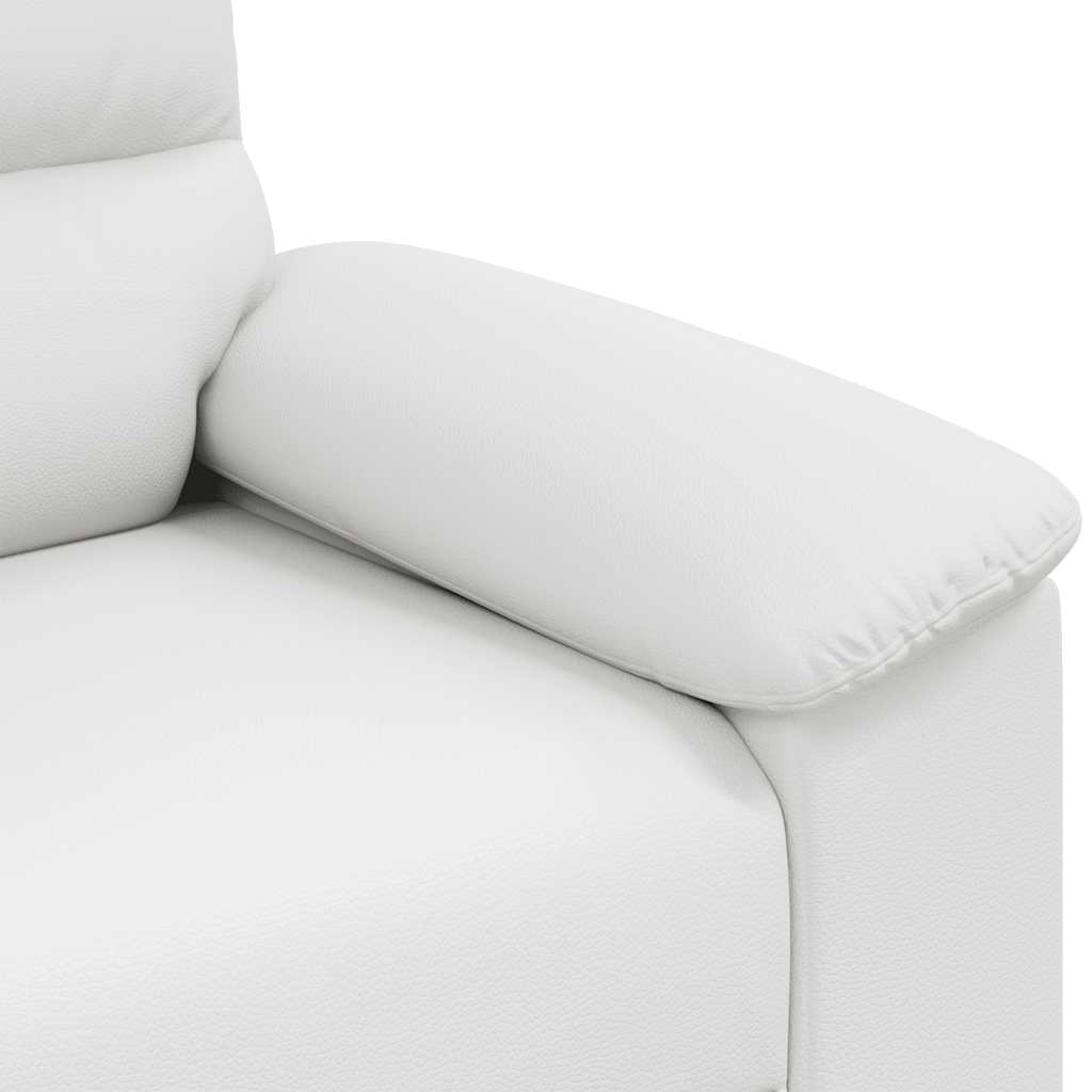 vidaXL Sofa 2-osobowa biała 180x81x84 cm ze skóry ekologicznej