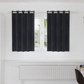 vidaXL Zasłony zaciemniające 2 pcs Czarny 140 x 140 cm Aksamit