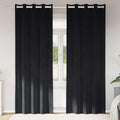 vidaXL Zasłony zaciemniające 2 pcs Czarny 140 x 260 cm Aksamit