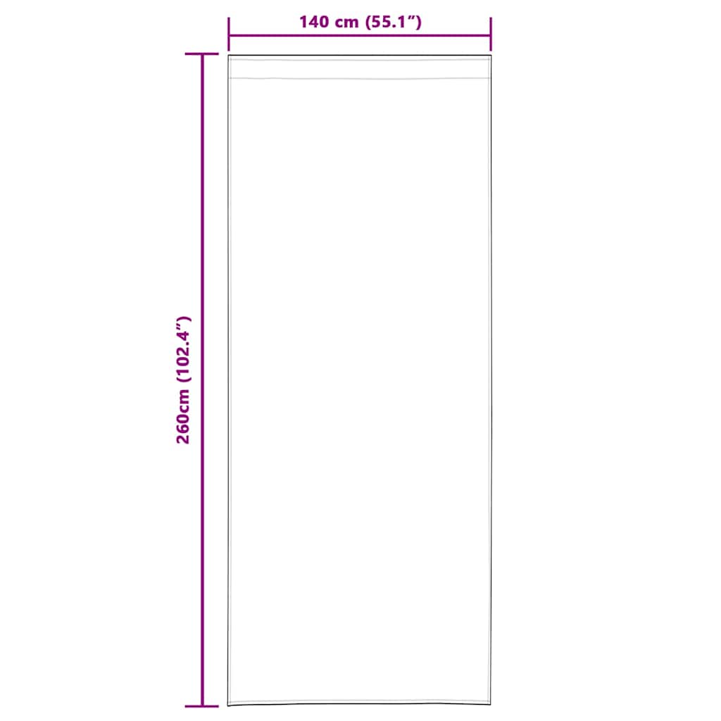 vidaXL Zasłony zaciemniające 2 pcs Czarny 140 x 260 cm Aksamit