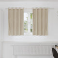 vidaXL Zasłony zaciemniające 2 pcs Kremowy 140 x 140 cm Aksamit