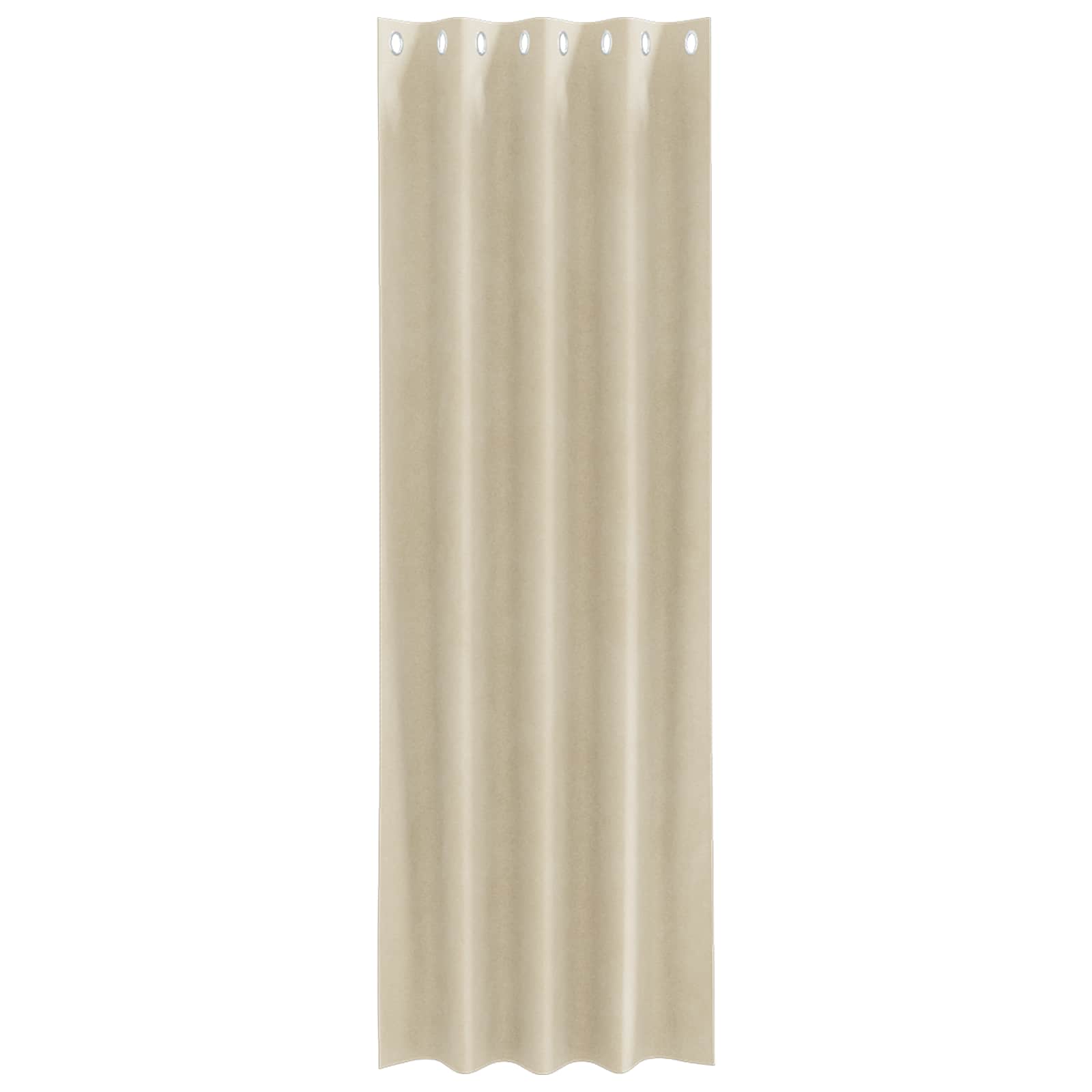 vidaXL Zasłony zaciemniające 2 pcs Kremowy 140 x 245 cm Aksamit