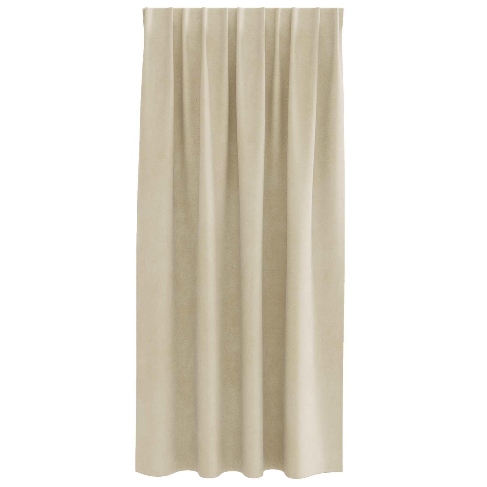 vidaXL Zasłony zaciemniające 2 pcs Kremowy 140 x 175 cm Aksamit