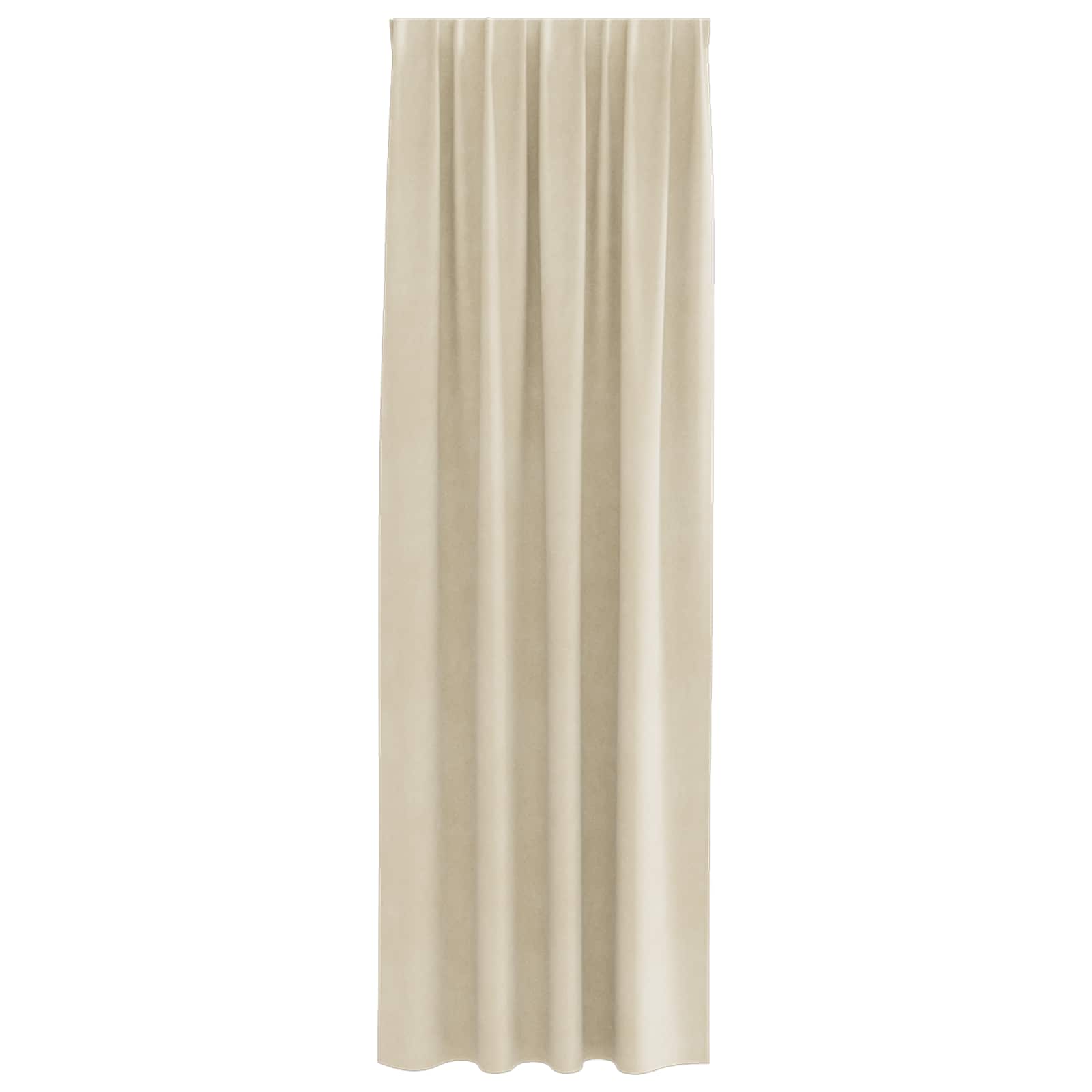 vidaXL Zasłony zaciemniające 2 pcs Kremowy 140 x 260 cm Aksamit