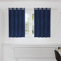 vidaXL Zasłony zaciemniające 2 pcs Ciemnoniebieski 140 x 140 cm