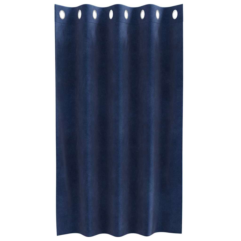 vidaXL Zasłony zaciemniające 2 pcs Ciemnoniebieski 140 x 140 cm