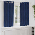 vidaXL Zasłony zaciemniające 2 pcs Ciemnoniebieski 140 x 175 cm