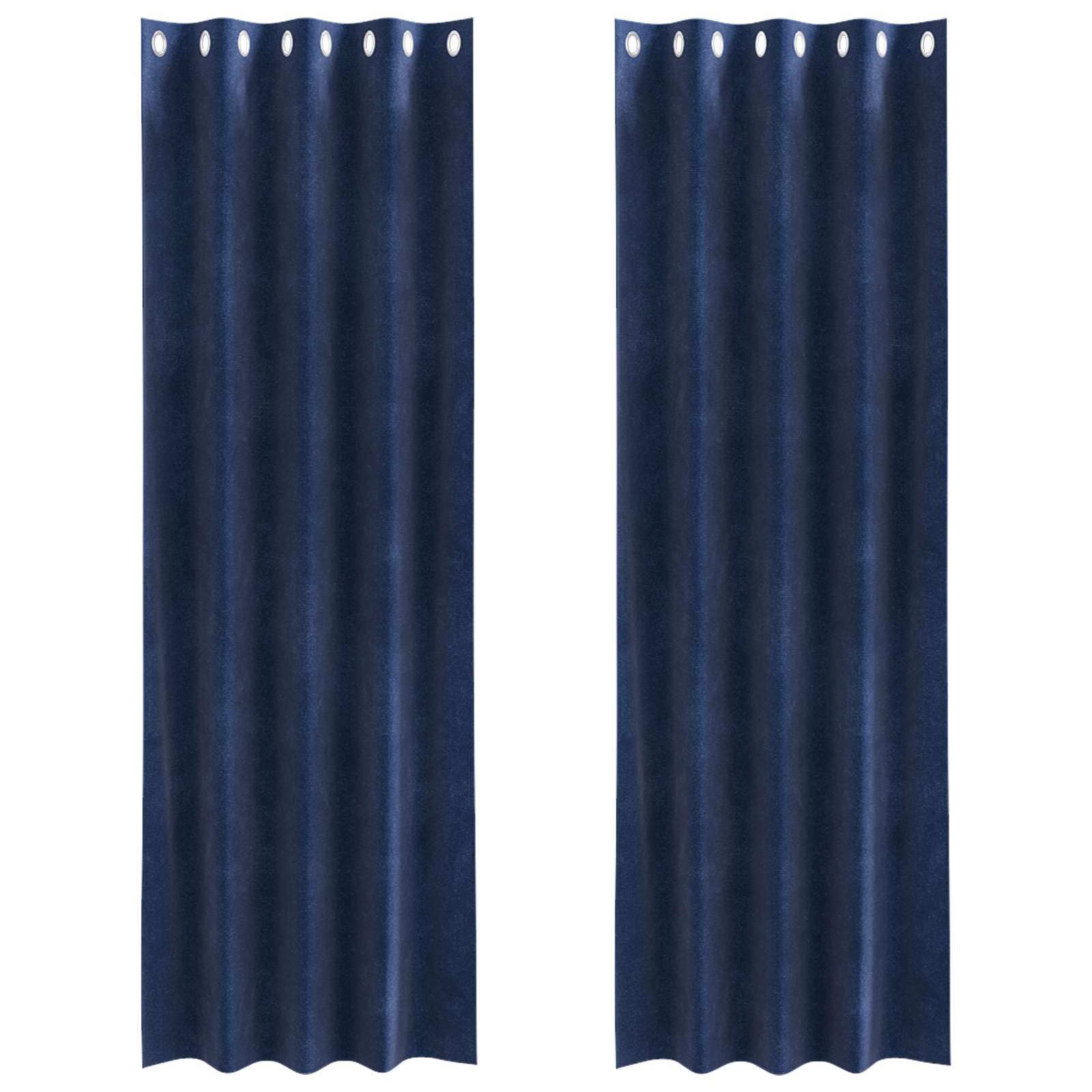vidaXL Zasłony zaciemniające 2 pcs Ciemnoniebieski 140 x 225 cm