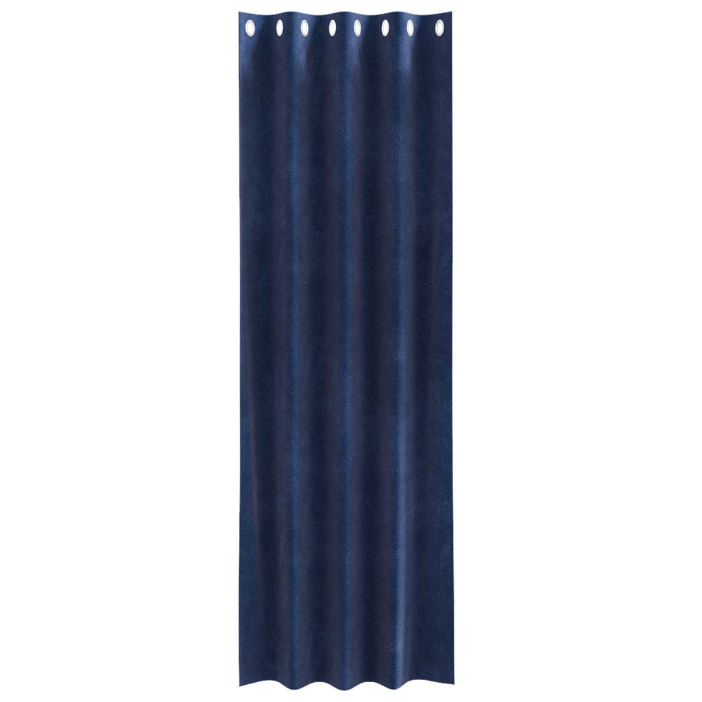 vidaXL Zasłony zaciemniające 2 pcs Ciemnoniebieski 140 x 225 cm