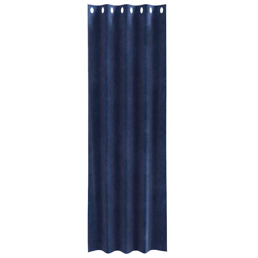 vidaXL Zasłony zaciemniające 2 pcs Ciemnoniebieski 140 x 245 cm