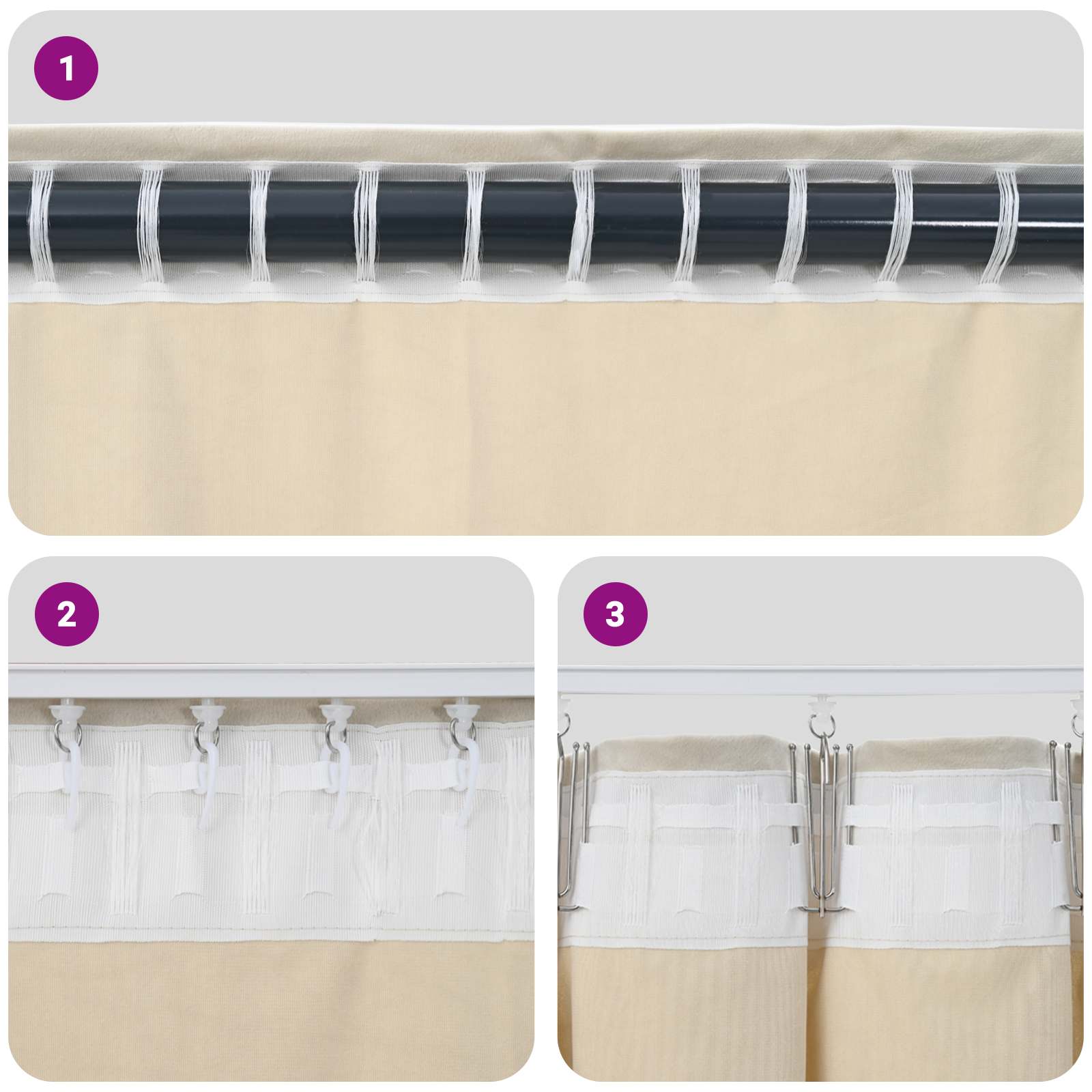 vidaXL Zasłony zaciemniające 2 pcs Ciemnoniebieski 140 x 140 cm