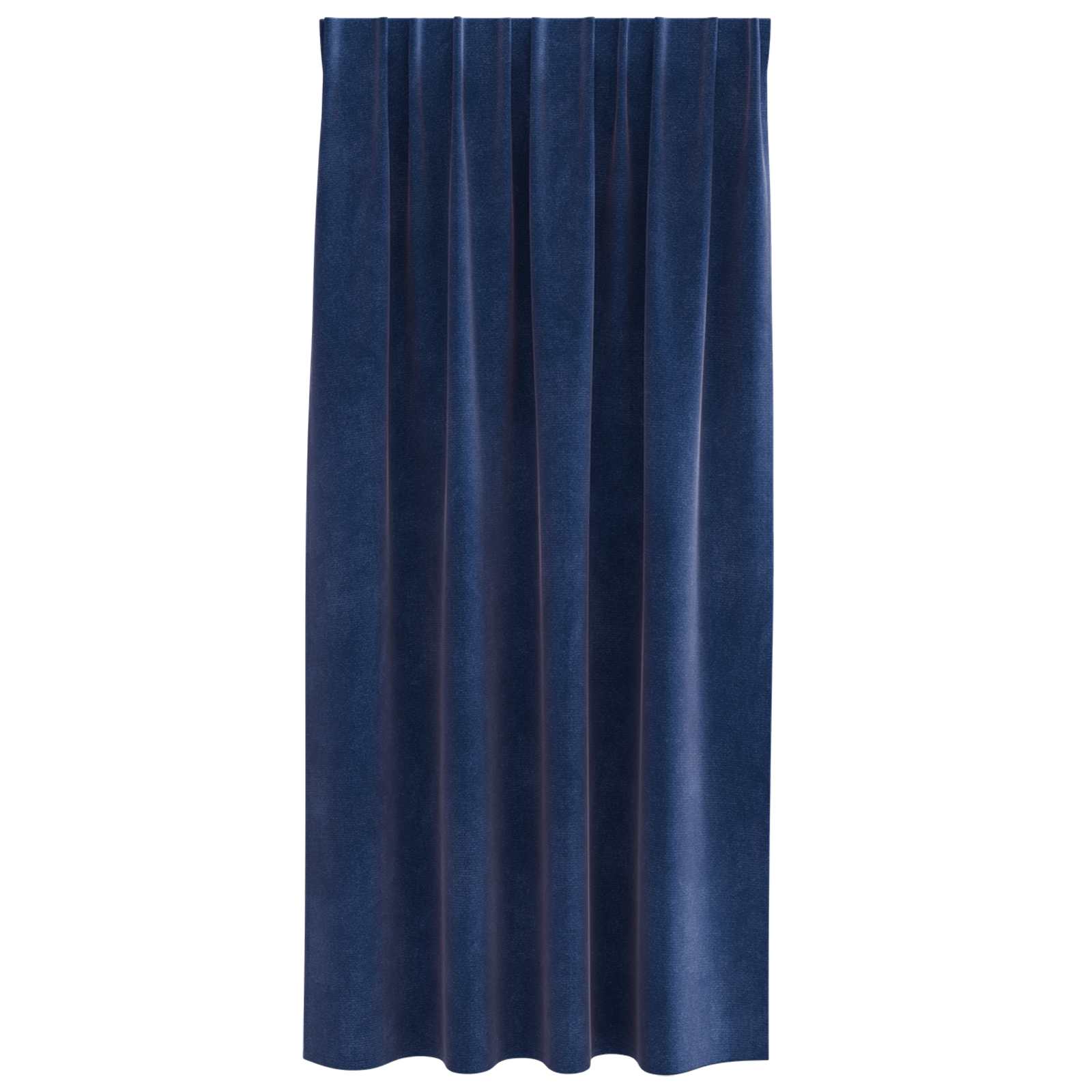 vidaXL Zasłony zaciemniające 2 pcs Ciemnoniebieski 140 x 175 cm