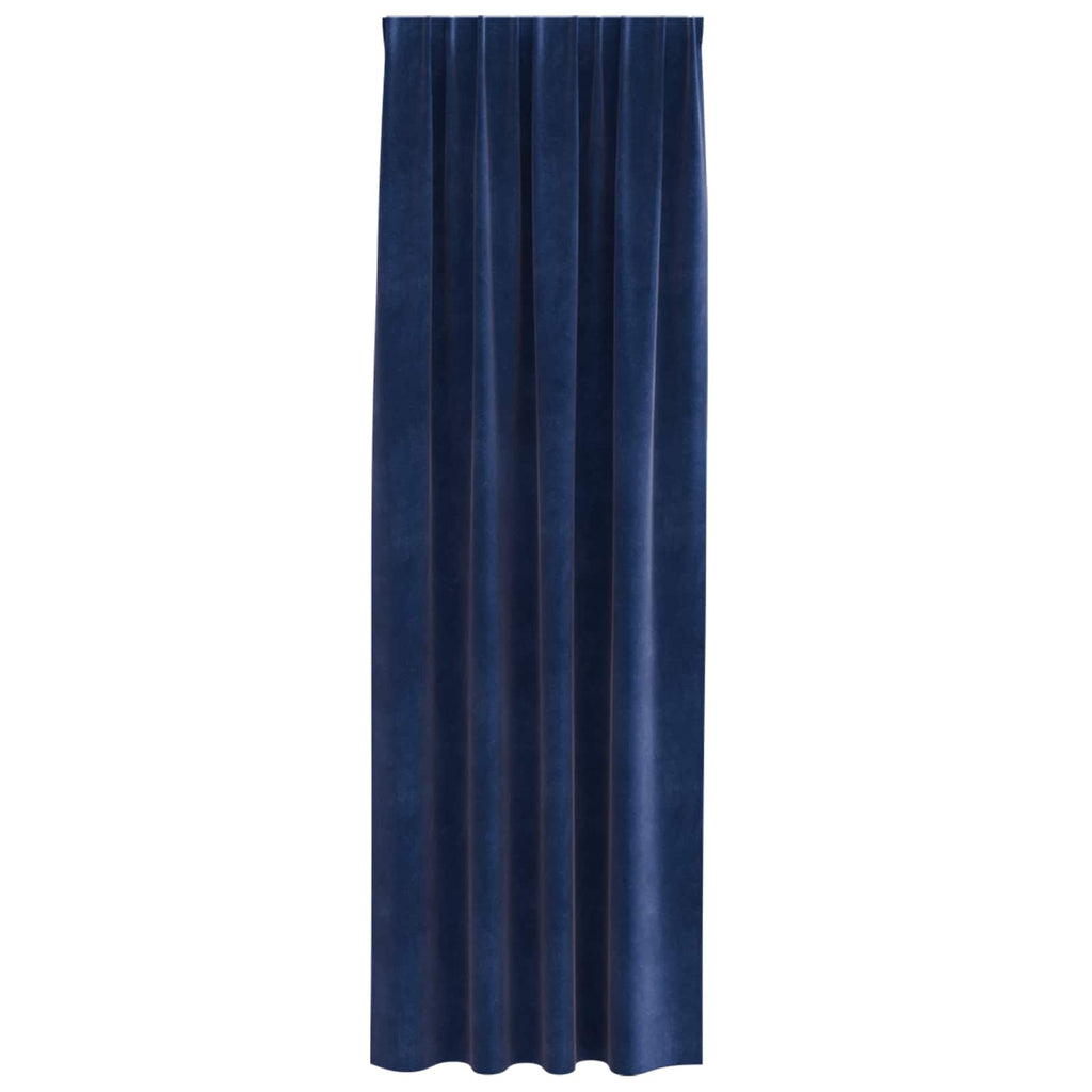 vidaXL Zasłony zaciemniające 2 pcs Ciemnoniebieski 140 x 225 cm