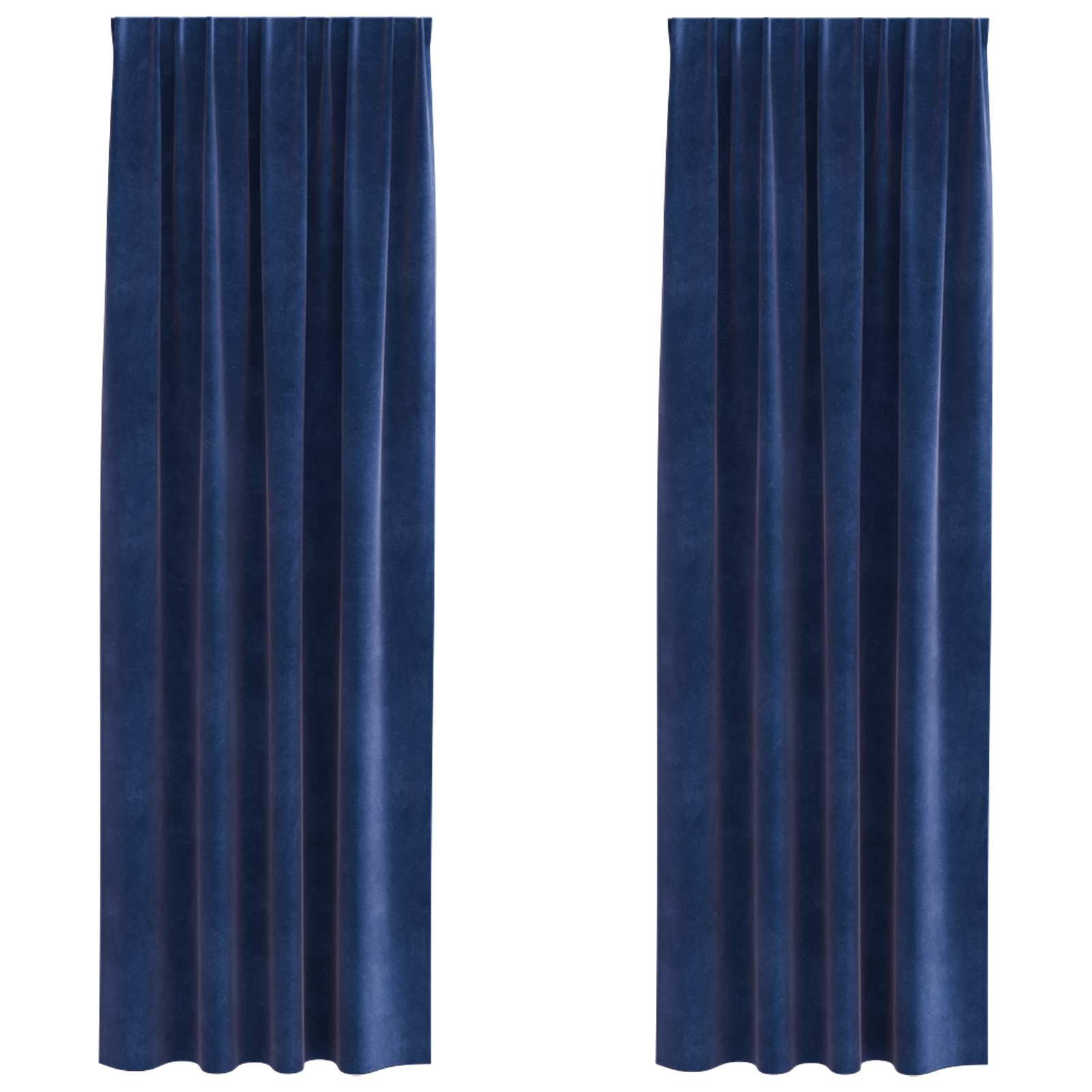 vidaXL Zasłony zaciemniające 2 pcs Ciemnoniebieski 140 x 260 cm