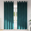 vidaXL Zasłony zaciemniające 2 pcs Ciemna zieleń 140 x 260 cm Aksamit