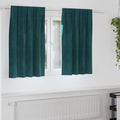 vidaXL Zasłony zaciemniające 2 pcs Ciemna zieleń 140 x 140 cm Aksamit