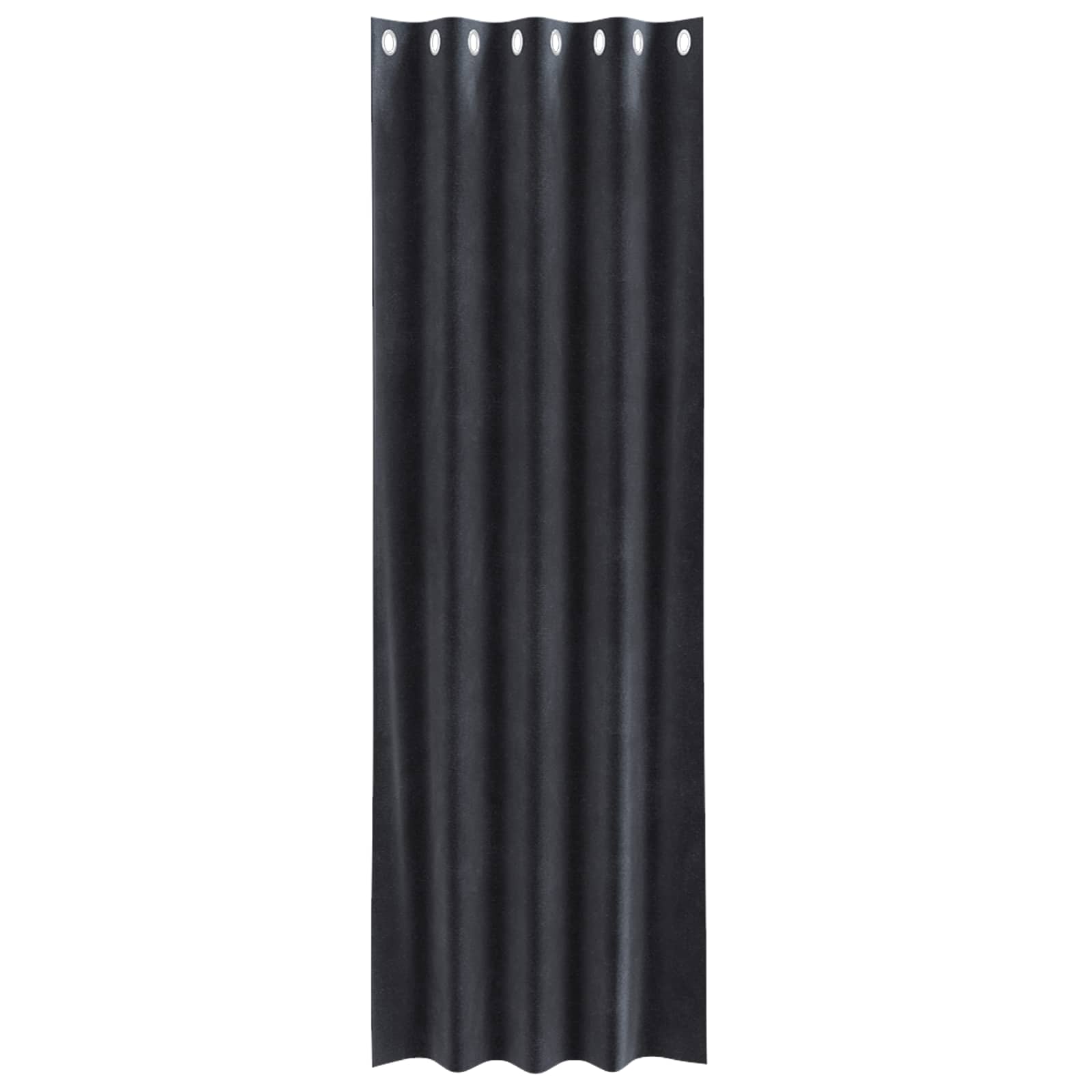 vidaXL Zasłony zaciemniające 2 pcs Ciemnoszary 140 x 245 cm Aksamit