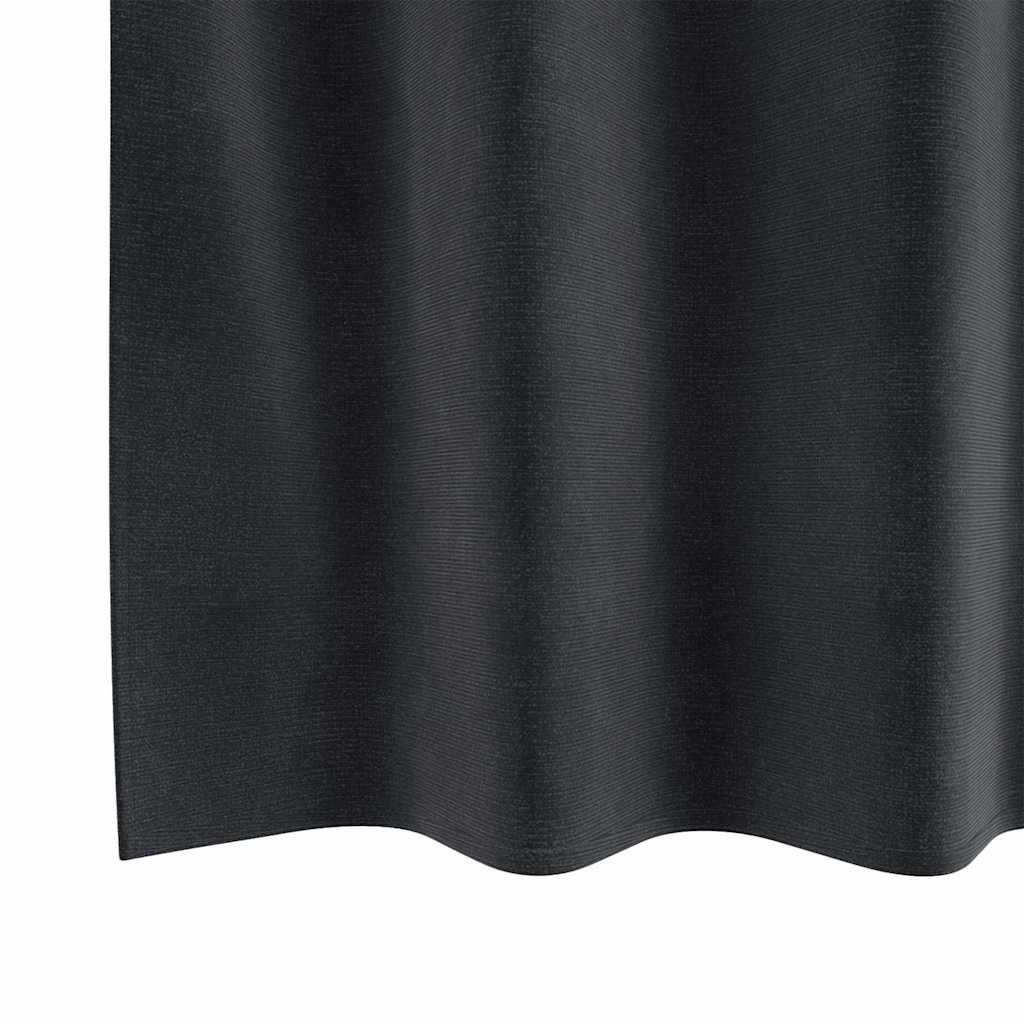 vidaXL Zasłony zaciemniające 2 pcs Ciemnoszary 140 x 260 cm Aksamit