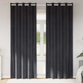 vidaXL Zasłony zaciemniające 2 pcs Ciemnoszary 140 x 260 cm Aksamit