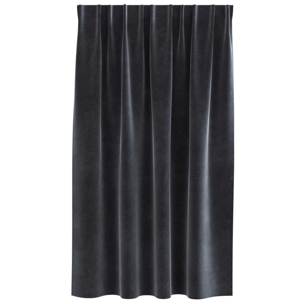 vidaXL Zasłony zaciemniające 2 pcs Ciemnoszary 140 x 140 cm Aksamit
