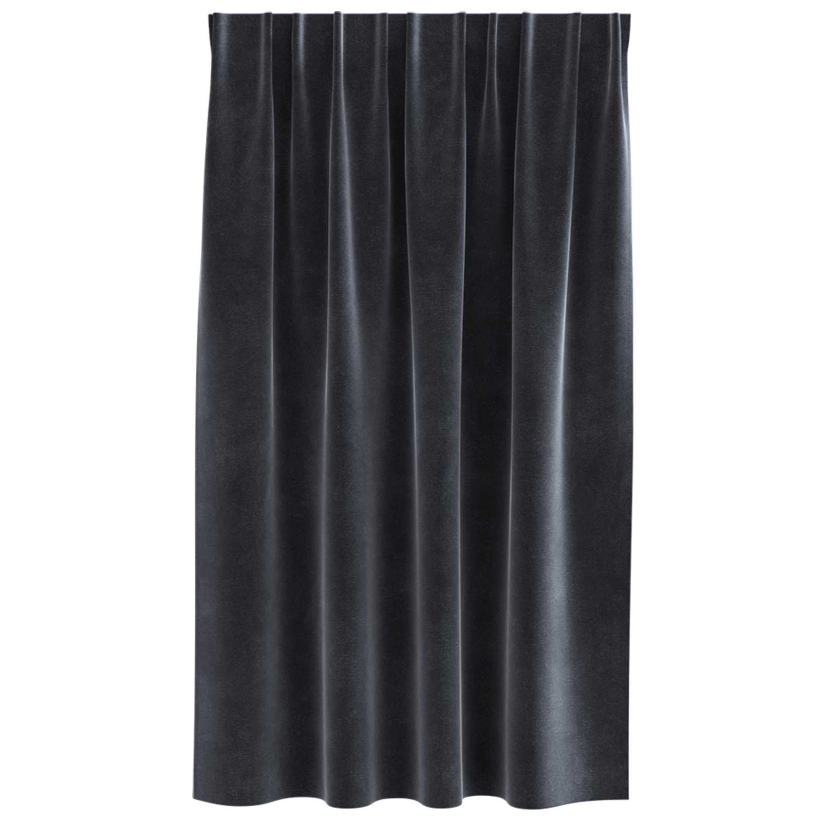 vidaXL Zasłony zaciemniające 2 pcs Ciemnoszary 140 x 140 cm Aksamit