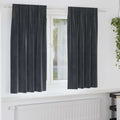 vidaXL Zasłony zaciemniające 2 pcs Ciemnoszary 140 x 175 cm Aksamit