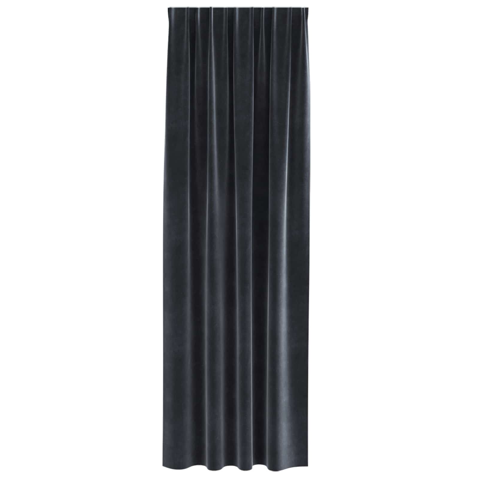 vidaXL Zasłony zaciemniające 2 pcs Ciemnoszary 140 x 225 cm Aksamit