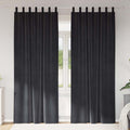 vidaXL Zasłony zaciemniające 2 pcs Ciemnoszary 140 x 225 cm Aksamit