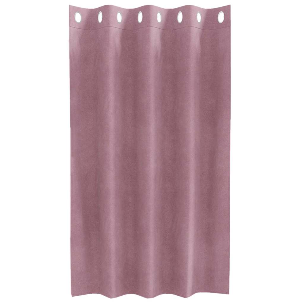 vidaXL Zasłony zaciemniające 2 pcs Ciemny Róż 140 x 140 cm Aksamit