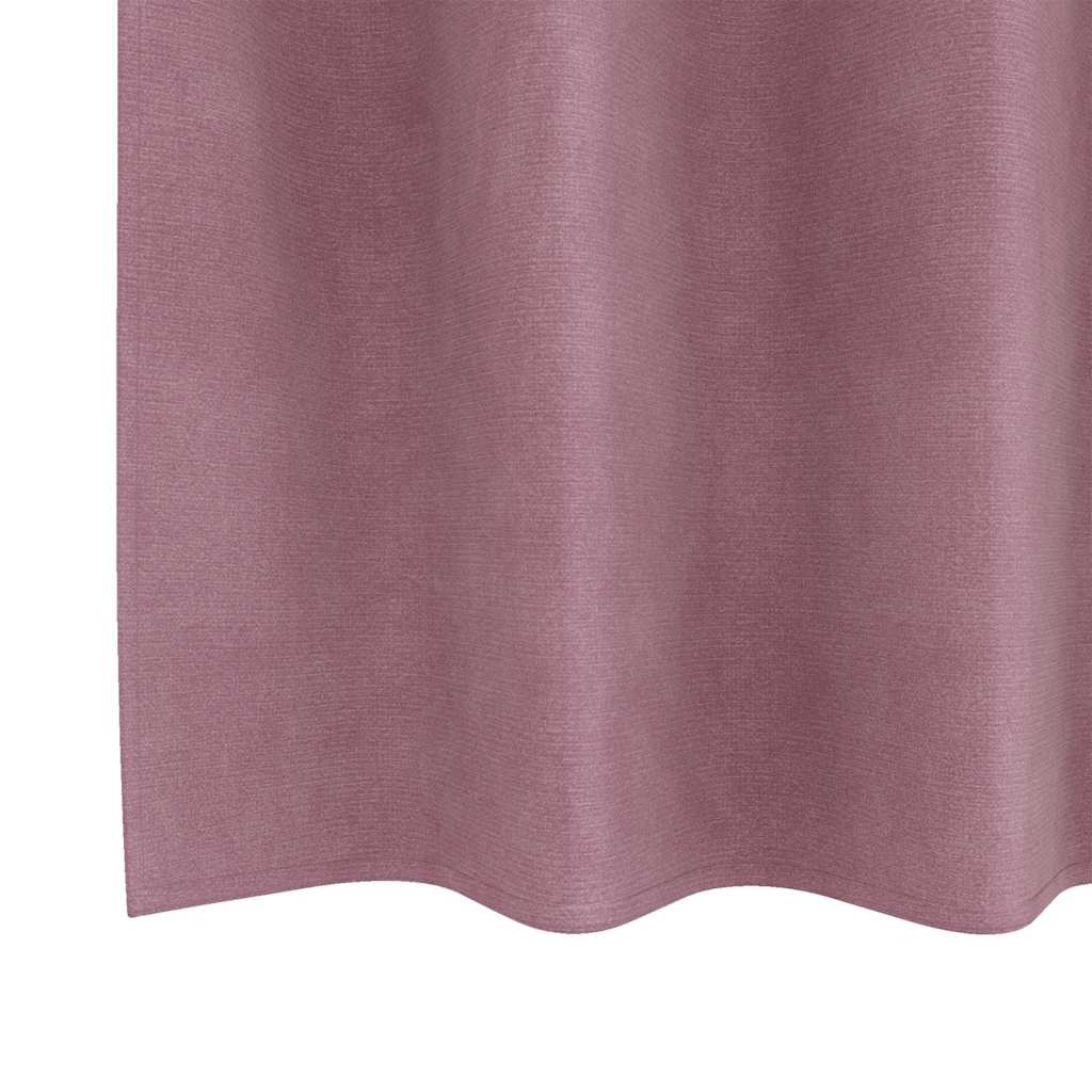 vidaXL Zasłony zaciemniające 2 pcs Ciemny Róż 140 x 175 cm Aksamit