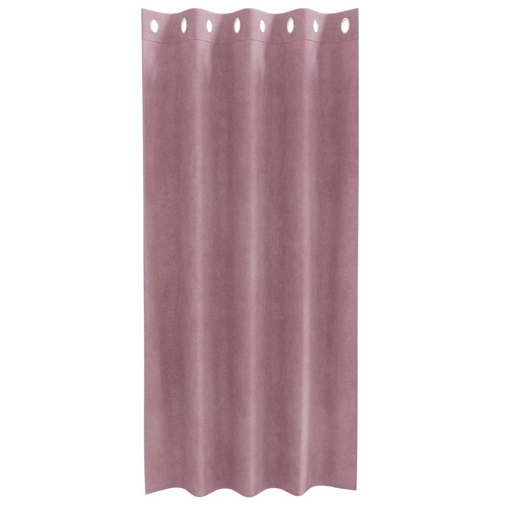 vidaXL Zasłony zaciemniające 2 pcs Ciemny Róż 140 x 175 cm Aksamit
