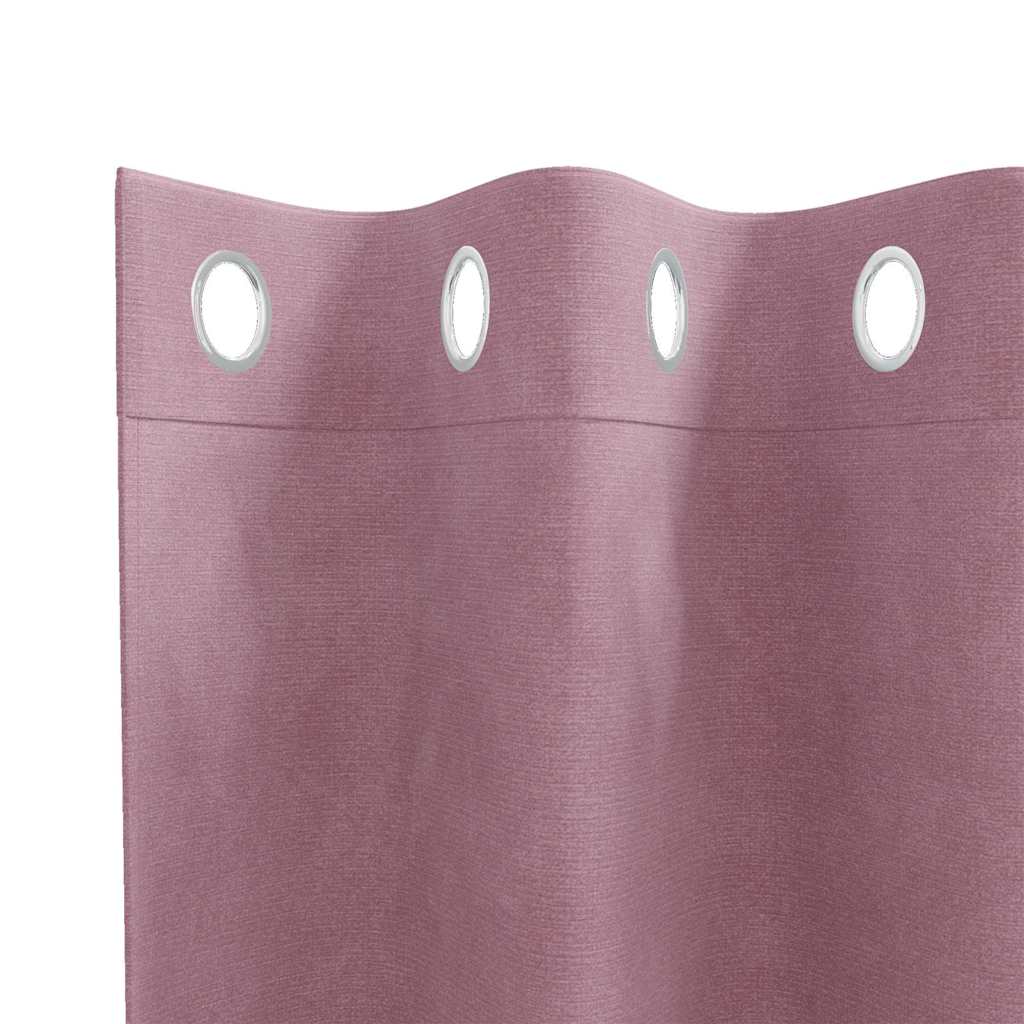 vidaXL Zasłony zaciemniające 2 pcs Ciemny Róż 140 x 260 cm Aksamit