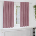 vidaXL Zasłony zaciemniające 2 pcs Ciemny Róż 140 x 175 cm Aksamit