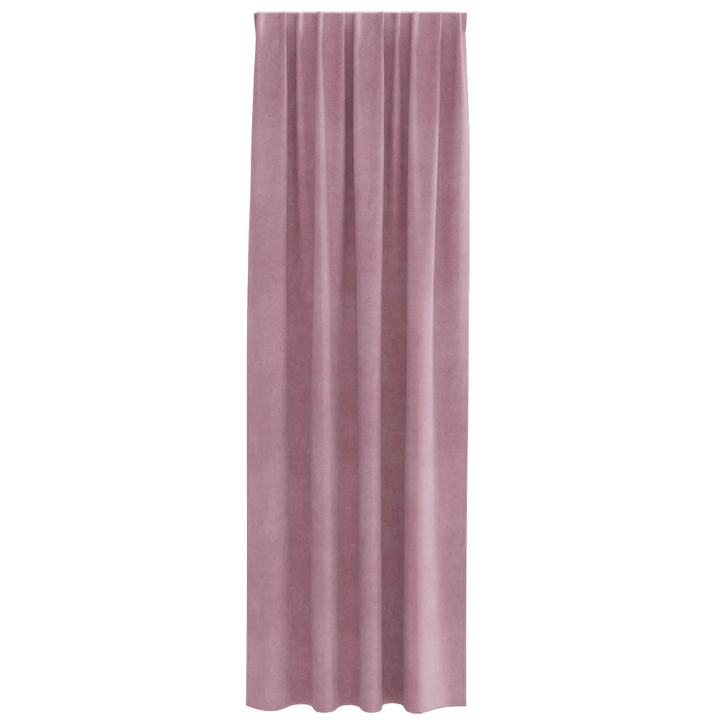vidaXL Zasłony zaciemniające 2 pcs Ciemny Róż 140 x 245 cm Aksamit