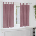 vidaXL Zasłony zaciemniające 2 pcs Ciemny Róż 140 x 175 cm Aksamit