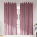 vidaXL Zasłony zaciemniające 2 pcs Ciemny Róż 140 x 225 cm Aksamit