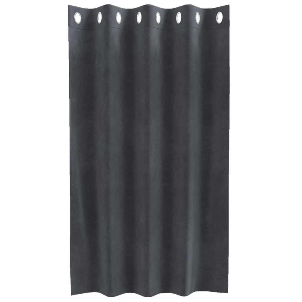 vidaXL Zasłony zaciemniające 2 szt. Jasnoszary 140 x 140 cm Aksamit